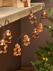 Brown Gingerbread 10 LED Line Lights - Image 1 of 5