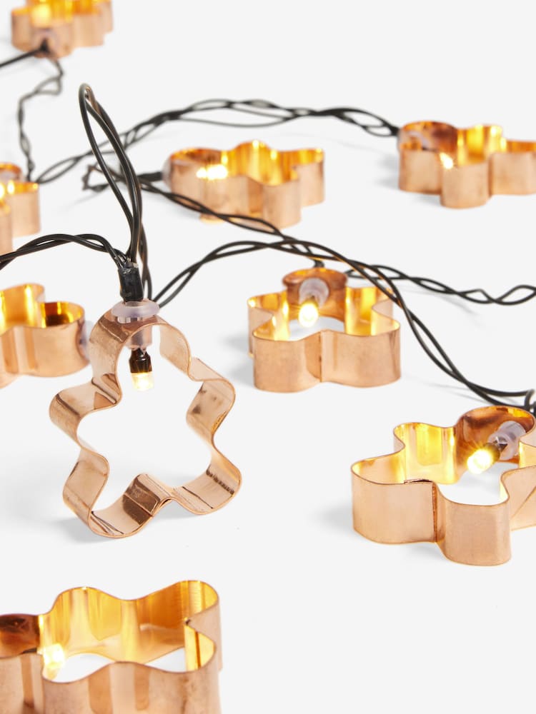Brown Gingerbread 10 LED Line Lights - Image 5 of 5