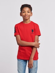 U.S. Polo Assn. Red Light Boys Player 100% Cotton 3 T-Shirt - Image 1 of 8