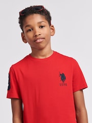 U.S. Polo Assn. Red Light Boys Player 100% Cotton 3 T-Shirt - Image 5 of 8