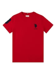 U.S. Polo Assn. Red Light Boys Player 100% Cotton 3 T-Shirt - Image 6 of 8