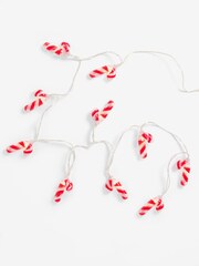 Red Candy Cane Christmas 10 LED Line Lights - Image 4 of 5