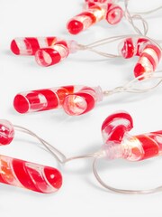 Red Candy Cane Christmas 10 LED Line Lights - Image 5 of 5