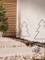 Set of 4 Black Light Up Tree Path Finders - Image 2 of 5
