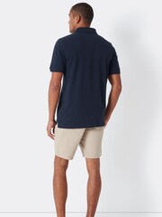 Crew Clothing Company Blue 100% Cotton Classic Polo Shirt - Image 2 of 5