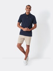 Crew Clothing Company Blue 100% Cotton Classic Polo Shirt - Image 3 of 5