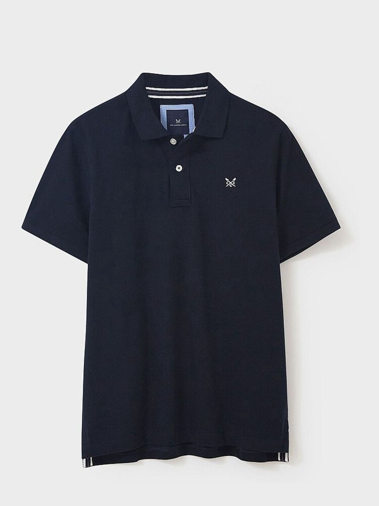 Crew Clothing Navy Classic Pique 100% Cotton Polo Shirt - Image 5 of 5