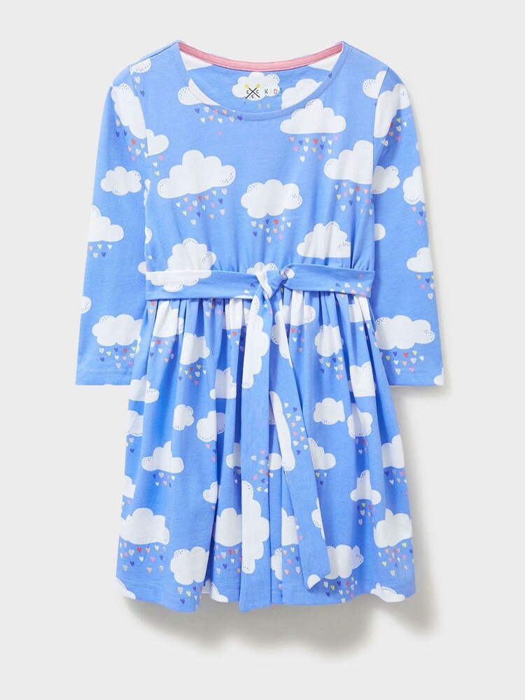 Crew Clothing Cloud Print Jersey Dress - Image 1 of 3