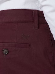 Crew Clothing Burgundy Red Straight Chinos - Image 3 of 6