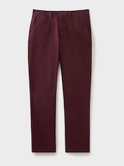 Crew Clothing Burgundy Red Straight Chinos - Image 4 of 6