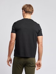 Черный - U.S. Polo Assn. Mens Regular Fit Double Horsemen 100% Cotton T-Shirt - Image 2 of 7