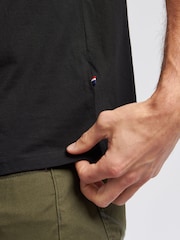 Черный - U.S. Polo Assn. Mens Regular Fit Double Horsemen 100% Cotton T-Shirt - Image 5 of 7