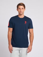 Темно-синий - US Polo Assn. Футболка мужская Regular Fit Player 3 из 100% хлопка - Image 1 of 7