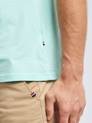 Голубой - U.S. Polo Assn. Mens Regular Fit Double Horsemen 100% Cotton T-Shirt - Image 5 of 7