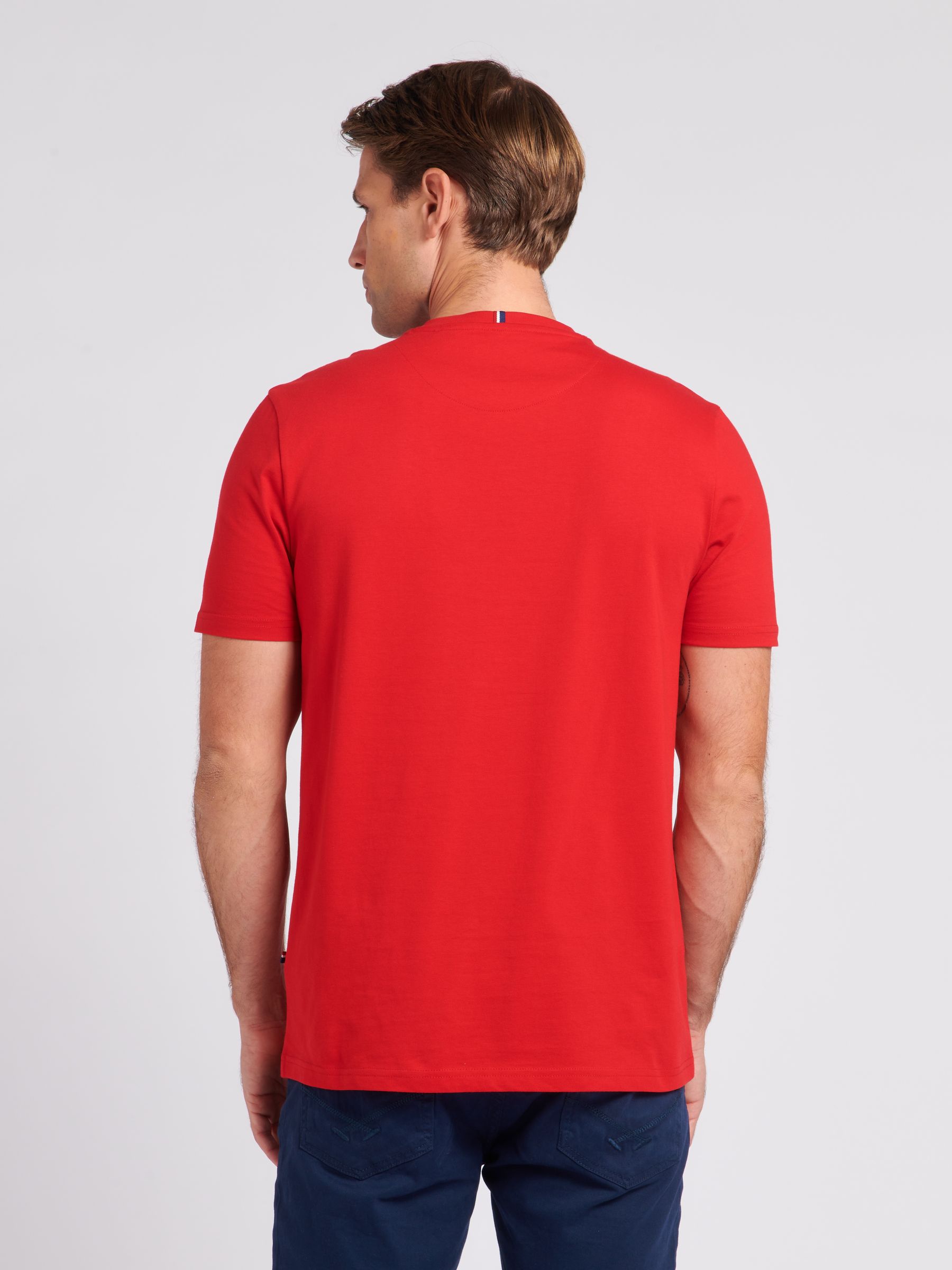 Buy U.S. Polo Assn. Red Mens Regular Fit Double Horsemen 100% Cotton T ...