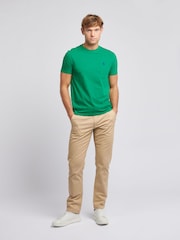 Темно-зеленый - U.S. Polo Assn. Mens Regular Fit Double Horsemen 100% Cotton T-Shirt - Image 3 of 7