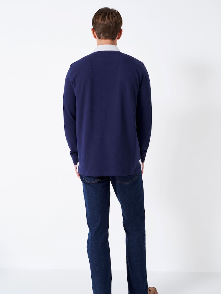 Crew Clothing 100% Cotton Classic Rugby Shirt - Image 2 of 6