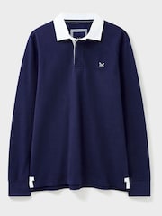 Crew Clothing 100% Cotton Classic Rugby Shirt - Image 6 of 6
