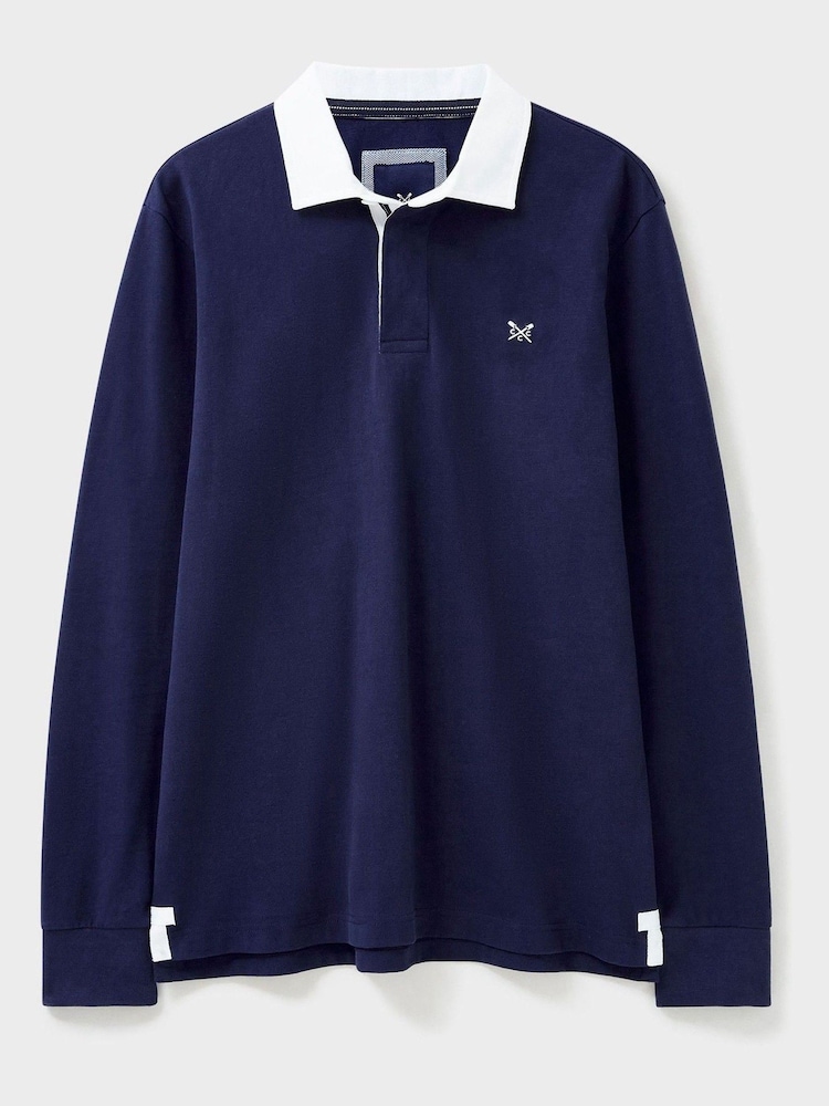 Crew Clothing 100% Cotton Classic Rugby Shirt - Image 6 of 6