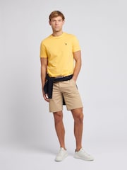 Оранжевый - U.S. Polo Assn. Mens Regular Fit Double Horsemen 100% Cotton T-Shirt - Image 3 of 7
