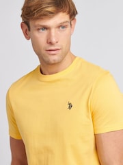 Оранжевый - U.S. Polo Assn. Mens Regular Fit Double Horsemen 100% Cotton T-Shirt - Image 4 of 7