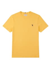 Оранжевый - U.S. Polo Assn. Mens Regular Fit Double Horsemen 100% Cotton T-Shirt - Image 6 of 7