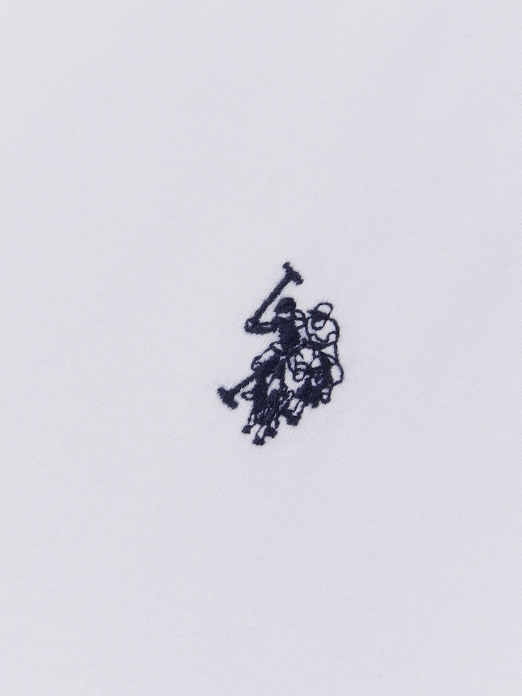Blanco - Camiseta de corte estándar para hombre con diseño de doble jinete de algodón 100 % de U.s. Polo Assn. - Imagen 6 de 6 Blanco - Camiseta de corte estándar para hombre con diseño de doble jinete de algodón 100 % de U.s. Polo Assn. - Imagen 6 de 6