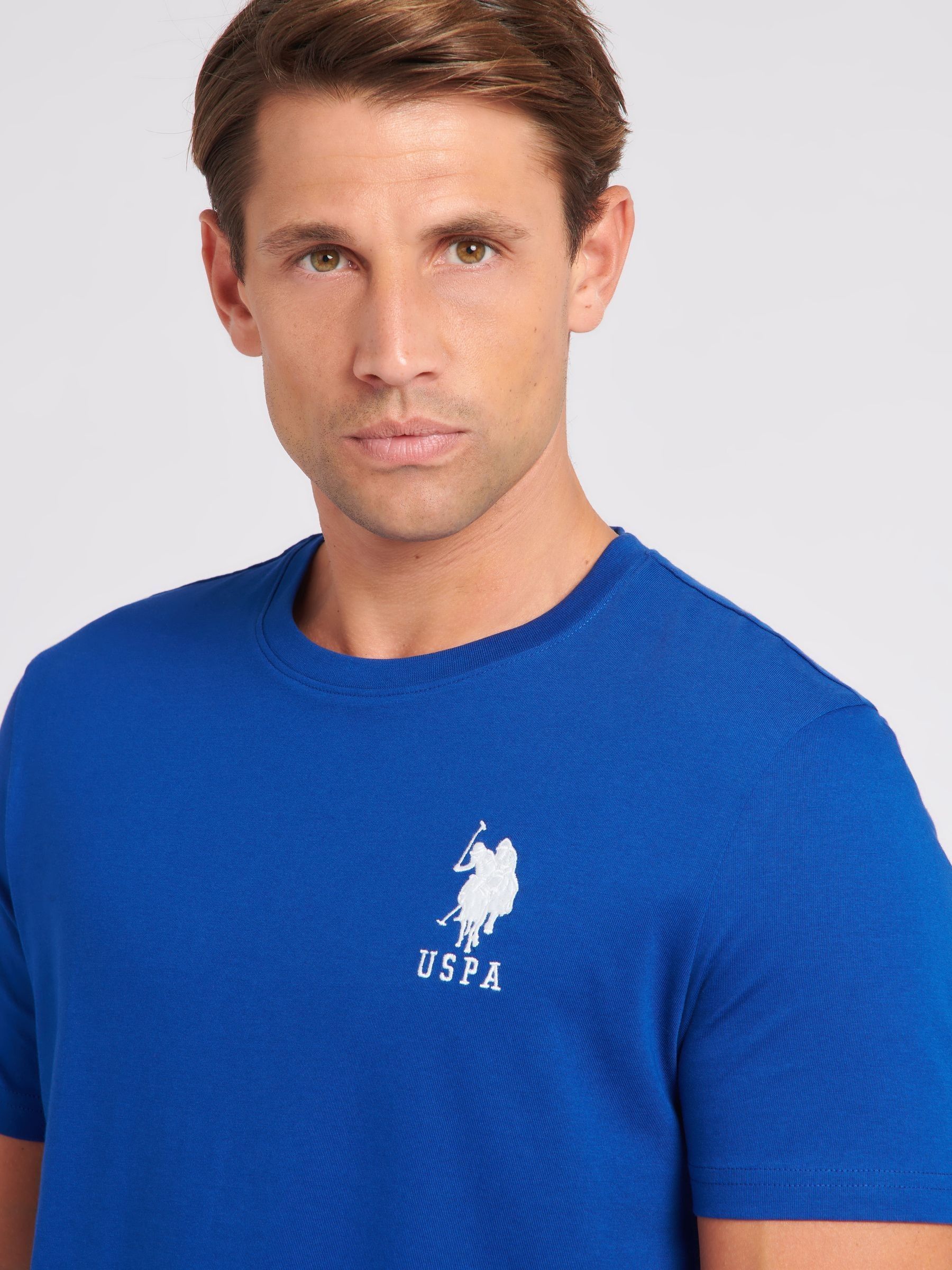 Buy U.S. Polo Assn. Blue Regular Fit Mens 100% Cotton Player