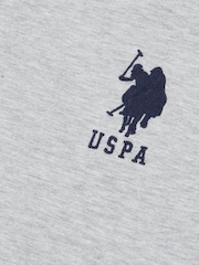 Серый - US Polo Assn. Футболка мужская Regular Fit Player 3 из 100% хлопка - Image 7 of 7