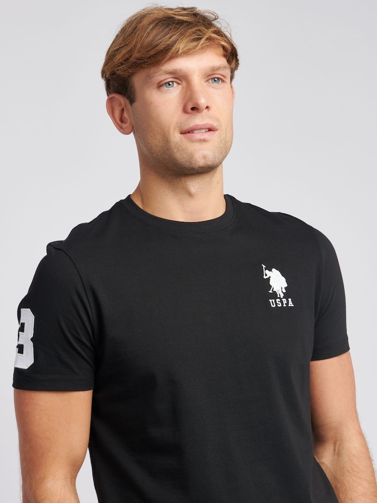 Чорний - U.S. Polo Assn. стандартний крій Mens 100% Cotton Player 3 футболки - Image 4 of 7