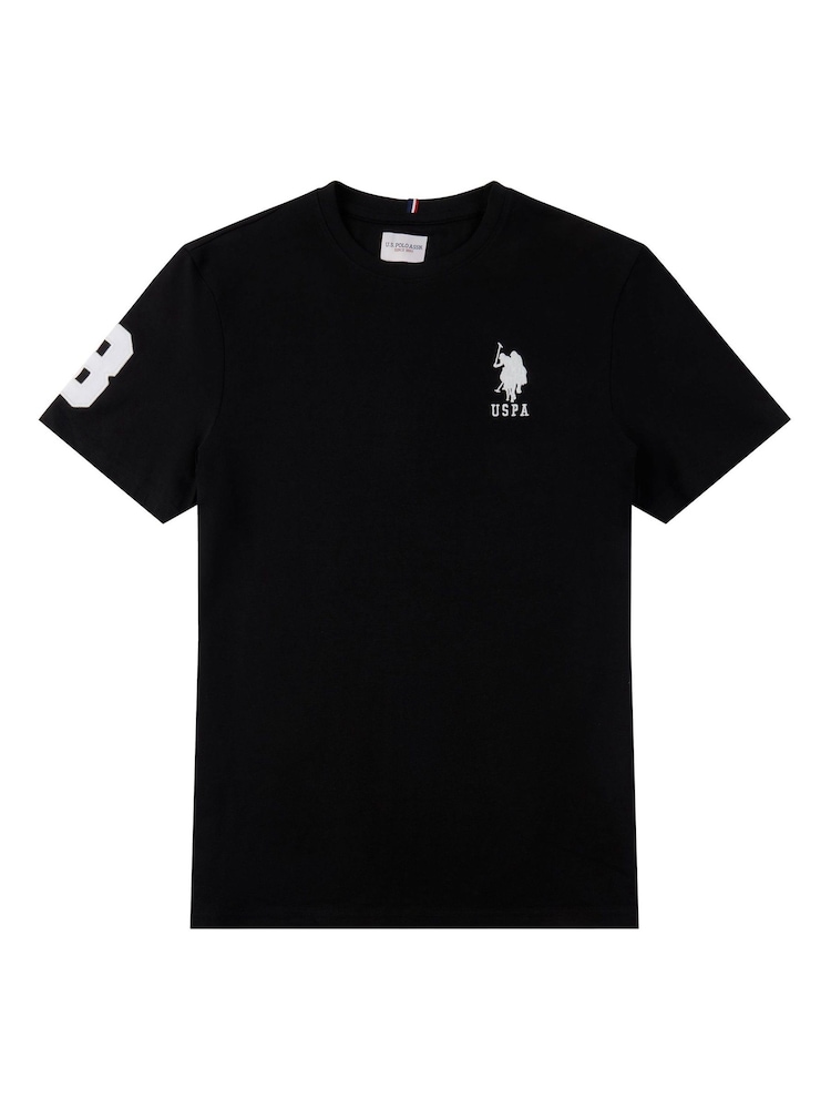 Чорний - U.S. Polo Assn. стандартний крій Mens 100% Cotton Player 3 футболки - Image 6 of 7