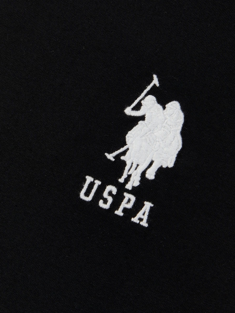 Черный - US Polo Assn. Футболка мужская Regular Fit Player 3 из 100% хлопка - Image 7 of 7