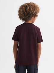 Reiss Bordeaux Bless 9-13 yrs Crew Neck T-Shirt - Image 5 of 6