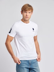 Белый - US Polo Assn. Футболка мужская Regular Fit Player 3 из 100% хлопка - Image 1 of 7