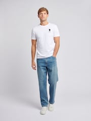 Белый - US Polo Assn. Футболка мужская Regular Fit Player 3 из 100% хлопка - Image 3 of 7