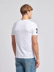 Белый - US Polo Assn. Футболка мужская Regular Fit Player 3 из 100% хлопка - Image 4 of 7