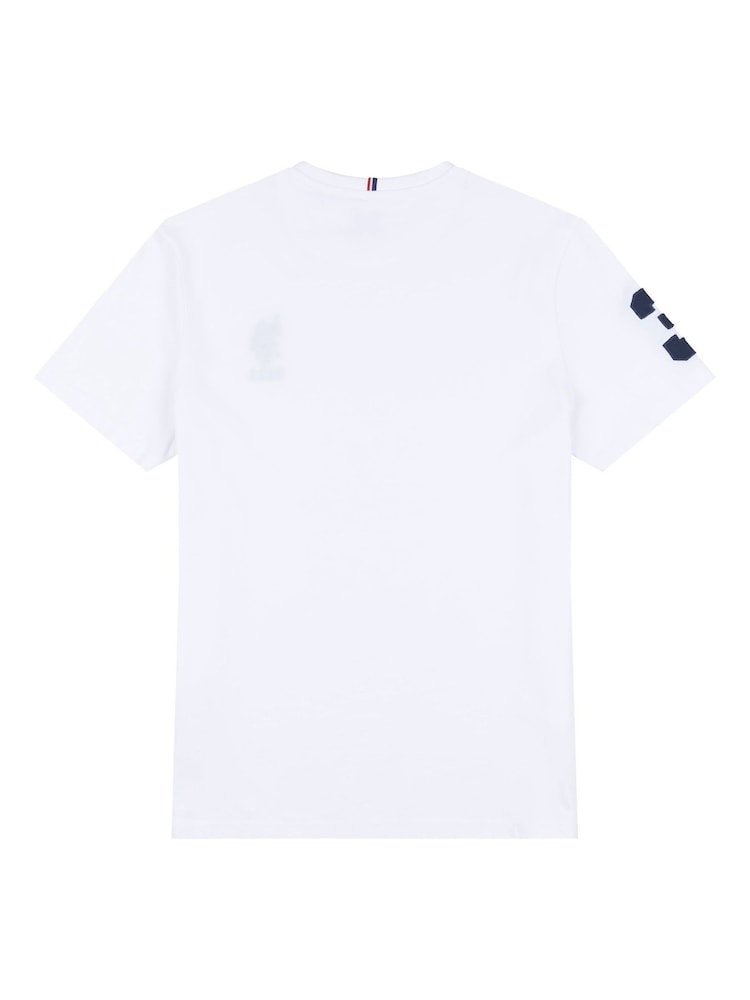 U.S. Polo Assn. White Regular Fit Mens 100% Cotton Player 3 T-Shirt - Image 6 of 7