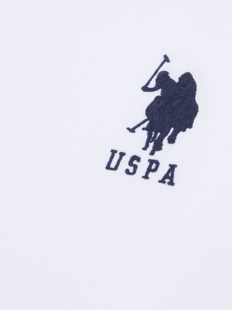 Белый - US Polo Assn. Футболка мужская Regular Fit Player 3 из 100% хлопка - Image 7 of 7
