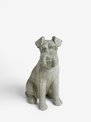 Natural Stanley Schnauzer Sitting Dog Ornament - Image 3 of 5
