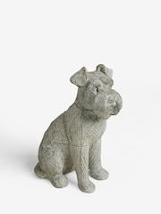 Natural Stanley Schnauzer Sitting Dog Ornament - Image 4 of 5