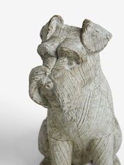 Natural Stanley Schnauzer Sitting Dog Ornament - Image 5 of 5