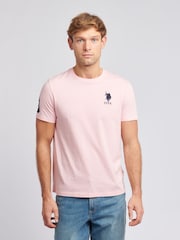 Розовый - US Polo Assn. Футболка мужская Regular Fit Player 3 из 100% хлопка - Image 1 of 7