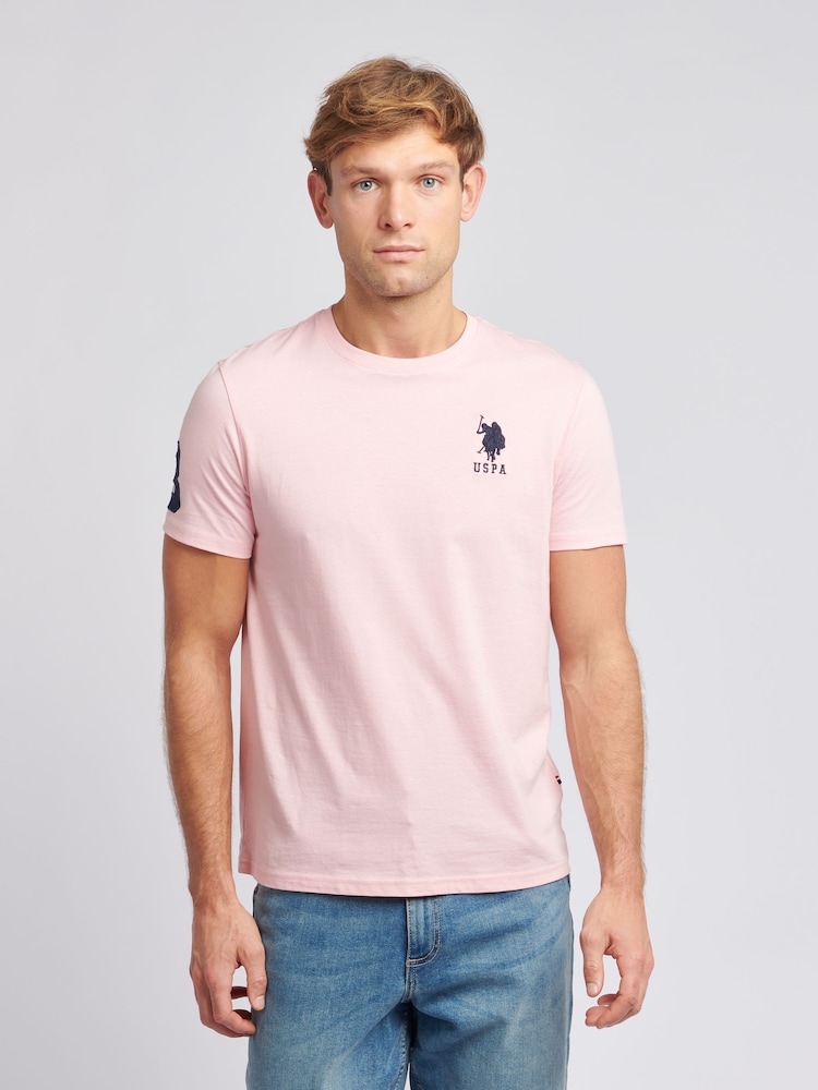Розовый - US Polo Assn. Футболка мужская Regular Fit Player 3 из 100% хлопка - Image 1 of 7
