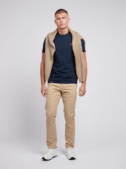 Темно-синий - U.S. Polo Assn. Mens Regular Fit Double Horsemen 100% Cotton T-Shirt - Image 3 of 8