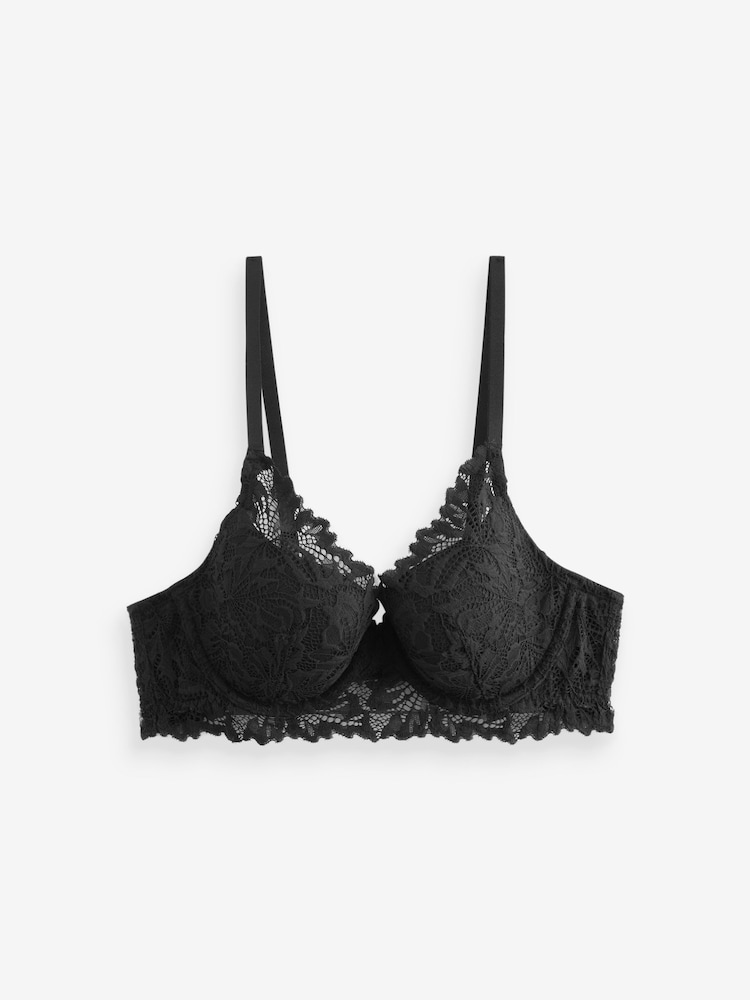 Black Pad Balcony A-E Lace Ultimate Comfort Bra - Image 6 of 6