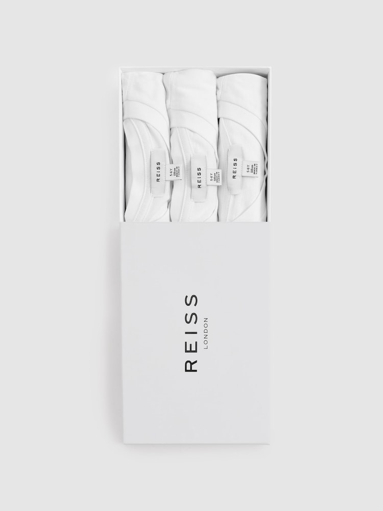 Reiss White Bless 3 Pack 3-9 yrs Three Pack Of Crew-Neck T-Shirts - Image 2 of 3