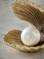 Gold Clam Shell Ornament - Image 2 of 3