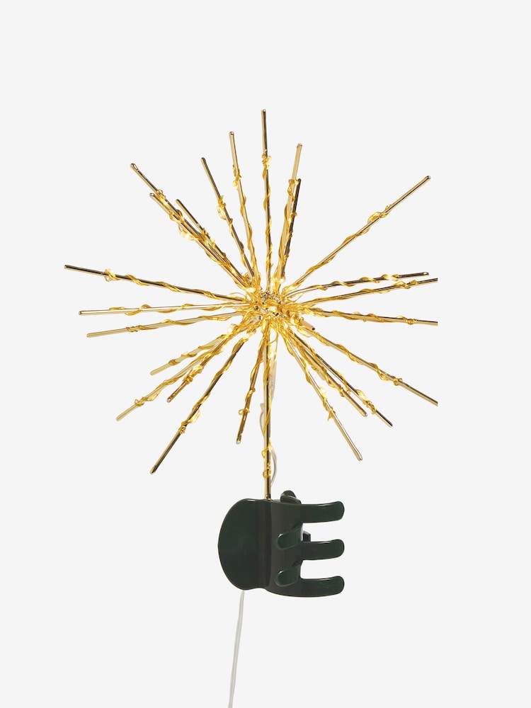 Gold Light Up Star Christmas Tree Topper - Image 2 of 5