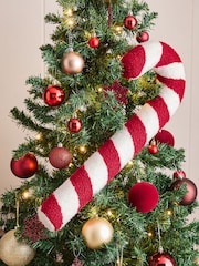 Red XL Candy Cane Christmas Bauble - Image 1 of 4