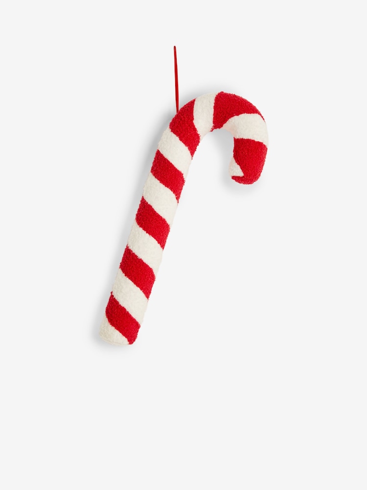 Red XL Candy Cane Christmas Bauble - Image 2 of 4